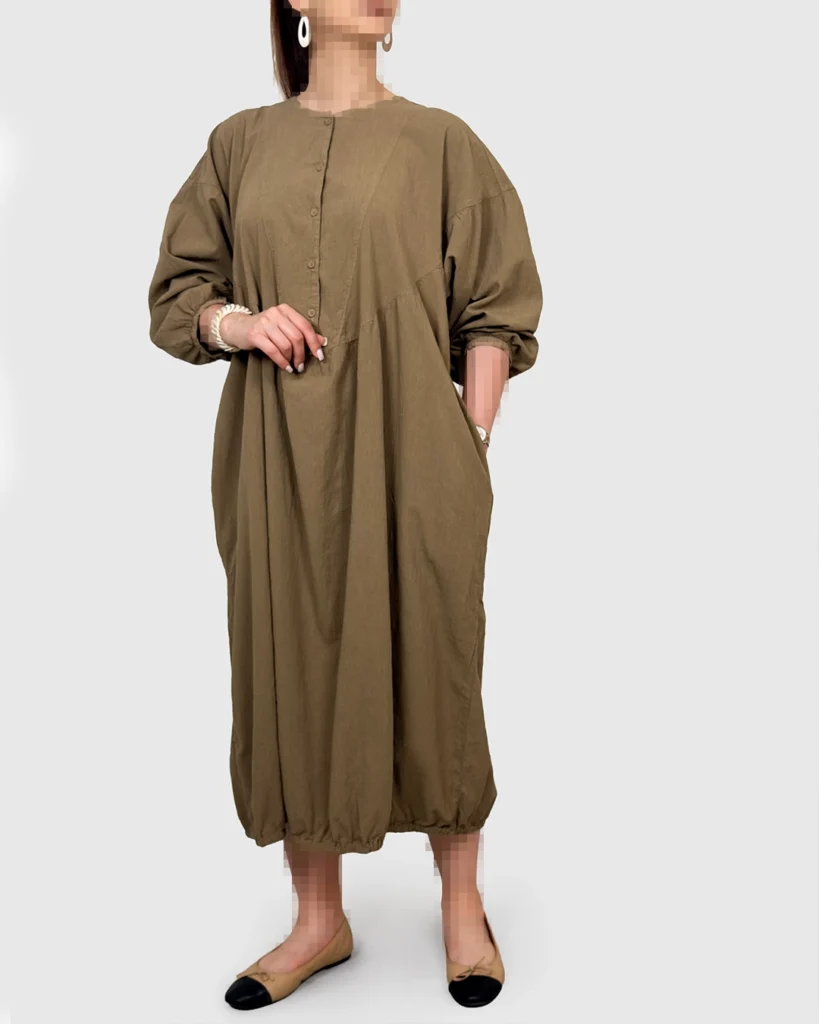 پیراهن نیم دکمه