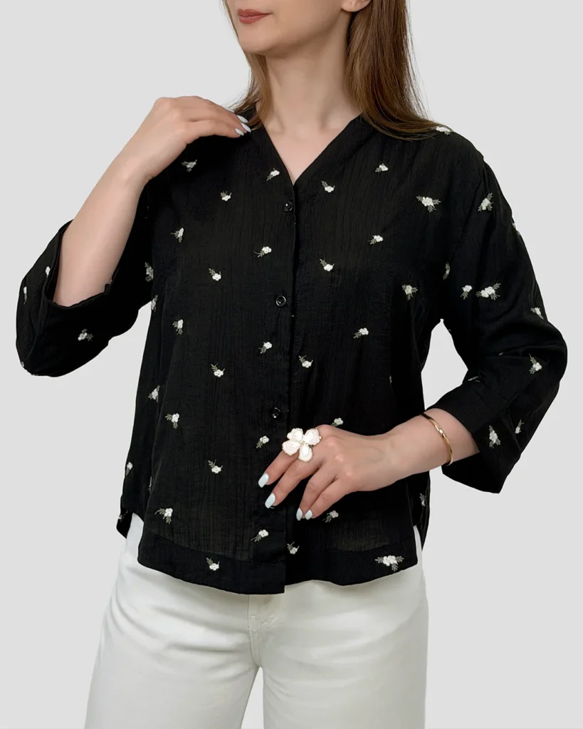 شومیز ان از گلدوزی