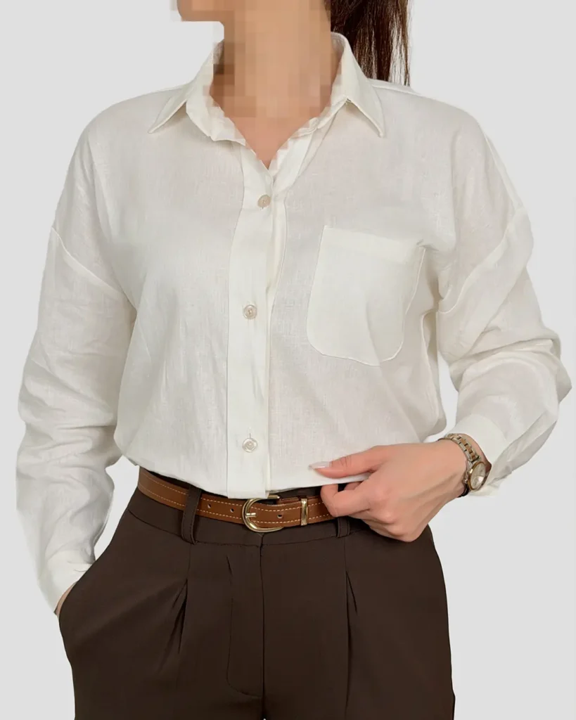 شومیز لینن بیسیک